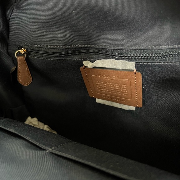 NWT COACH COURT BACKPACK BAG IN MONOGRAM PRINT GREEN - Picture 6 of 7